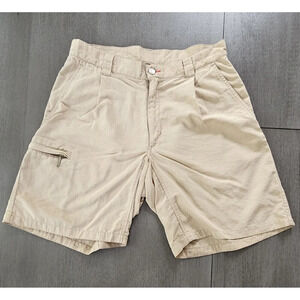 Marmot Khaki Nylon Cargo Shorts Size 32 Lightweight Outdoor Hiking Gorpcore